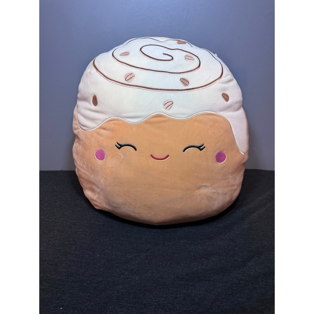 Squishmallows Chanel the Cinnamon Roll 14 Inch Large Plush Toy Tan White